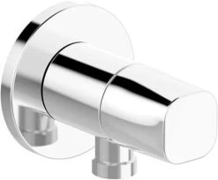HANSA Wandanschlussbogen, DN 15 Mit Integrierter Absperrung Chrom, 51570163