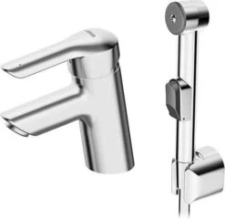 Hansa HANSAVANTIS Waschtisch-Einhand-Einlochbatterie, DN 15 Mit Funktionsbrause Chrom, 52682203