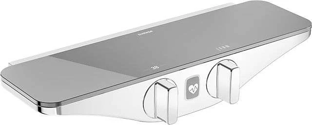 Hansa HANSAEMOTION Wellfit Brause-Thermostat-Batterie, DN 15 Grau/chrom, 5863017284 1 Hansa HANSAEMOTION Wellfit Brause-Thermostat-Batterie, DN 15 Grau/chrom, 5863017284