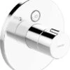 Hansa HANSAELECTRA Fertigmontageset Mit Funktionseinheit Brause-Thermostat-Batterie Chrom, 80919001