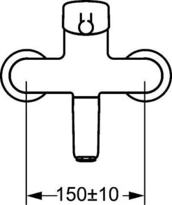 Hansa HANSAMEDIPRO Wasch-/Spültisch-Einhand-Wandbatterie 311 Mm, DN 15 Chrom, 02572206 -Bad Zubehörgeschäft hav s02572206 v 1280x1280