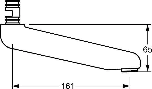 HANSA Auslauf 161 Mm Passend Zu HANSAMEDIPRO Chrom, 02692000 2 HANSA Auslauf 161 Mm Passend Zu HANSAMEDIPRO Chrom, 02692000 – Bild 2