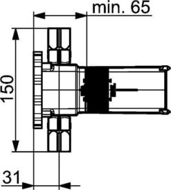 Hansa HANSAMATRIX Unterputz-Einbaukörper Einhand-Batterie, DN 15 4401 0100 -Bad Zubehörgeschäft hav s44010100 s 1280x1280