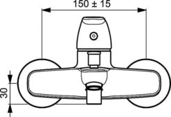 Hansa HANSAPINTO Einhand-Wannen-Batterie, DN 15 Chrom, 45112183 -Bad Zubehörgeschäft hav s45112183 v 1280x1280