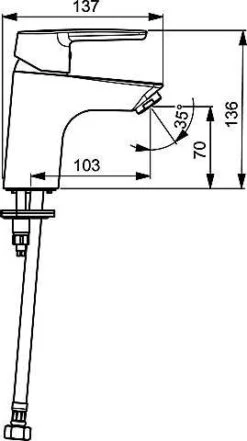Hansa HANSAPOLO Waschtisch-Einhand-Einlochbatterie, DN 15 Chrom, 51422293 -Bad Zubehörgeschäft hav s51422293 s 1280x1280