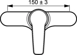 Hansa HANSAPOLO Einhand-Brause-Batterie, DN 15 Chrom, 51450163 -Bad Zubehörgeschäft hav s51450163 v 1280x1280