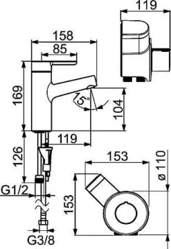 Hansa HANSADESIGNO Waschtisch-Einhand-Einlochbatterie, DN 15 Mit Funktionsbrause Chrom, 51682281 5 Hansa HANSADESIGNO Waschtisch-Einhand-Einlochbatterie, DN 15 Mit Funktionsbrause Chrom, 51682281 -Bad Zubehörgeschäft hav s51682281 s 1280x1280