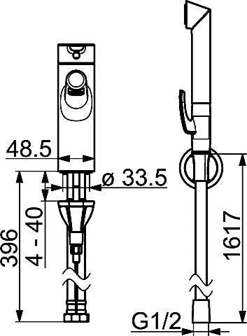 Hansa HANSADESIGNO Waschtisch-Einhand-Einlochbatterie, DN 15 Mit Funktionsbrause Chrom, 51682281 2 Hansa HANSADESIGNO Waschtisch-Einhand-Einlochbatterie, DN 15 Mit Funktionsbrause Chrom, 51682281 – Bild 2