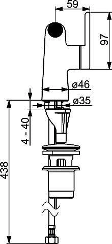 Hansa HANSADESIGNO Einhand-Einlochbatterie, DN 15 Für Sitzwaschbecken Chrom, 51983283 3 Hansa HANSADESIGNO Einhand-Einlochbatterie, DN 15 Für Sitzwaschbecken Chrom, 51983283 – Bild 3