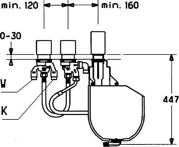 HANSA 3-Loch Wannenrand-Einbaukörper, DN 20 Für Entfernt Liegenden Wanneneinlauf 53030200 2 HANSA 3-Loch Wannenrand-Einbaukörper, DN 20 Für Entfernt Liegenden Wanneneinlauf 53030200 – Bild 2