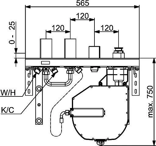 Hansa HANSACOMPACT Wand- U. Renovierungslösung F. 4-Loch-Fliesenrandmontage, Einbaukörper 53080300 3 Hansa HANSACOMPACT Wand- U. Renovierungslösung F. 4-Loch-Fliesenrandmontage, Einbaukörper 53080300 – Bild 3