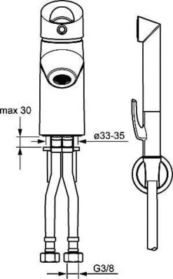 Hansa HANSAFIT Waschtisch-Einhand-Einlochbatterie, DN 15 Mit Funktionsbrause Chrom, 65072203 -Bad Zubehörgeschäft hav s65072203 v 1280x1280