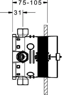 HANSA HANSABLUEBOX Grundeinheit, DN 15 (G1/2) Unterputz-Einbaukörper 80010000 Mit Vorabsperrung -Bad Zubehörgeschäft hav s80010000 s 1280x1280