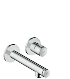 Hansgrohe Waschtischmischer Unterputz Axor Uno Select FS BN Kurzer Auslauf Brushed Nickel, 45112820