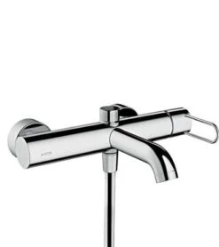 Hansgrohe Wannenmischer Aufputz Axor Uno Bügelgriff BN Brushed Nickel, 38421820