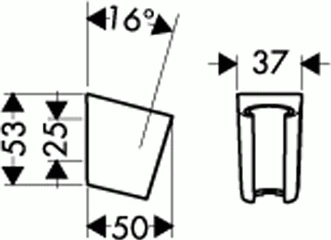Hansgrohe Wandhalter Porter'S Für Handbrausen Chrom 28331000 2 Hansgrohe Wandhalter Porter'S Für Handbrausen Chrom 28331000 – Bild 2
