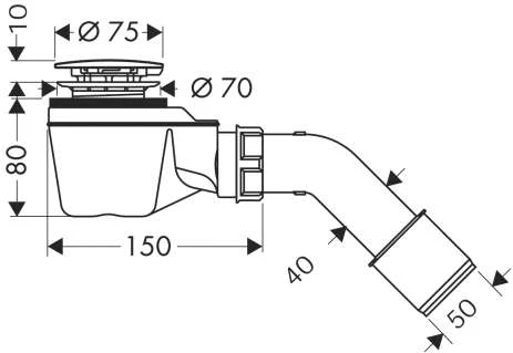 Hansgrohe Ablaufgarnitur Duschwannen Staro 52 Axor Komplettset Chrom, 60030000 2 Hansgrohe Ablaufgarnitur Duschwannen Staro 52 Axor Komplettset Chrom, 60030000 – Bild 2