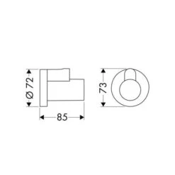 Hansgrohe Eckventilschuber Flowstar Axor Chrom, 51306000