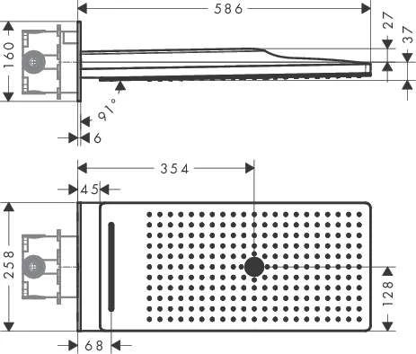 Hansgrohe AXOR ShowerSolutions Kopfbrause 250/580 3jet Chrom, 35283000 2 Hansgrohe AXOR ShowerSolutions Kopfbrause 250/580 3jet Chrom, 35283000 – Bild 2