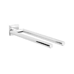 Hausmarke Premium Serie 810 Handtuchhalter, 2 Arm, 360 Mm Starr Verchromt