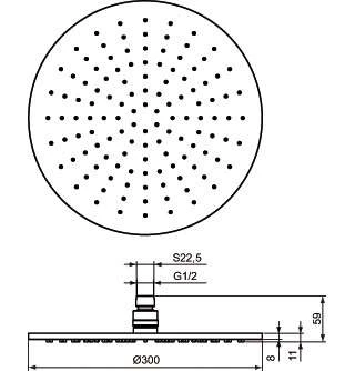 Ideal Standard Idealrain Regenbrause Ø300 Mm Aus Metall, B9443AA 2 Ideal Standard Idealrain Regenbrause Ø300 Mm Aus Metall, B9443AA – Bild 2