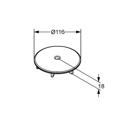 KLUDI Ablaufgarnitur TASSO 90 Feinbau-Set Chrom 7137005-00 2 KLUDI Ablaufgarnitur TASSO 90 Feinbau-Set Chrom 7137005-00 – Bild 2