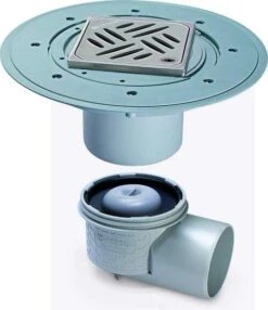 KESSEL Objektablauf Practicus 45170.53 DN70 Seitlich, Dünnbettaufsatz