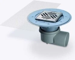 KESSEL Ablauf Practicus 45170.51 DN70 Seitlich, Dünnbettaufsatz