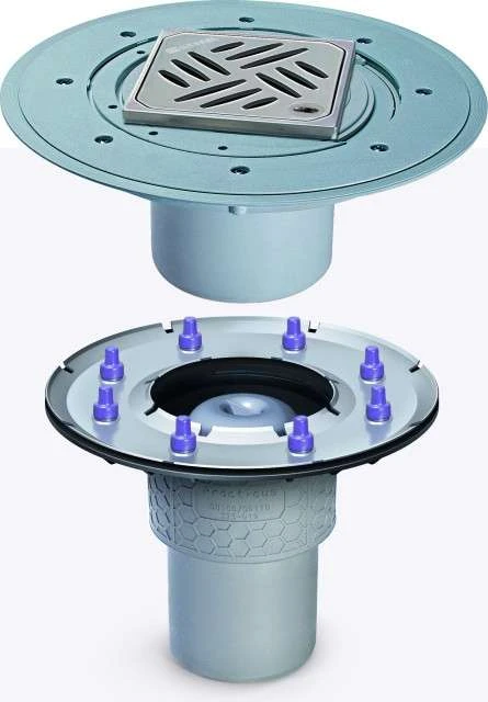 KESSEL Objektablauf Practicus 45219.53 DN100 Senkrecht, Pressflansch, Dünnbett 2 KESSEL Objektablauf Practicus 45219.53 DN100 Senkrecht, Pressflansch, Dünnbett – Bild 2