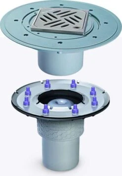 KESSEL Objektablauf Practicus 45219.53 DN100 Senkrecht, Pressflansch, Dünnbett