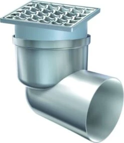 KESSEL Ablauf Ferrofix54400.20 DN 70 Seitlich Edelstahl, 138x138mm