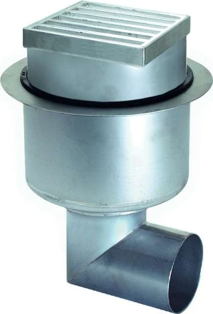 KESSEL Ablauf Ferrofix 55350.30 DN100,seitlich, Stegrost, 190x190 1 KESSEL Ablauf Ferrofix 55350.30 DN100,seitlich, Stegrost, 190x190