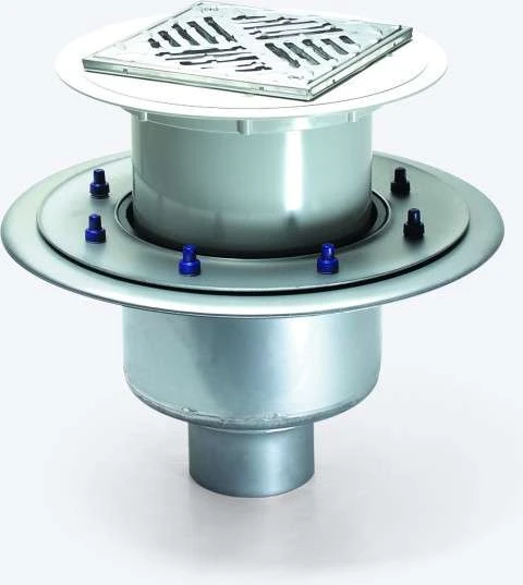 KESSEL Ablauf Ferrofix 55600.52 DN100, Edelstahl Mit Dünnbettaufs. 1 KESSEL Ablauf Ferrofix 55600.52 DN100, Edelstahl Mit Dünnbettaufs.