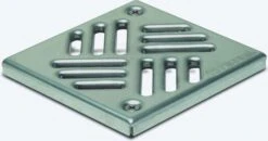 KESSEL Schlitzrost 27154 Aus Edelstahl 1.4301, 138x138