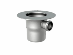 KESSEL Verlängerungsstück System 125 V2A,1 Zulauf Seitl. DN 50, Klebeflansch, 54903