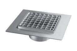 KESSEL Aufsatzstück Ferrofix System 125 200x200,Gitterrost,Klebeflansch, 54917