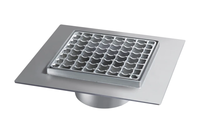 KESSEL Aufsatzstück Ferrofix System 125 200x200,Gitterrost,Klebeflansch, 54917 1 KESSEL Aufsatzstück Ferrofix System 125 200x200,Gitterrost,Klebeflansch, 54917