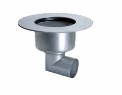 KESSEL Ablauf Ferrofix System 200 DN100, Seitl., Klebeflansch, 55550-KF
