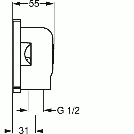 HANSA HANSAMATRIX Unterputz-Einbaukörper, DN 15 Anschlusswinkel 44040100 2 HANSA HANSAMATRIX Unterputz-Einbaukörper, DN 15 Anschlusswinkel 44040100 – Bild 2