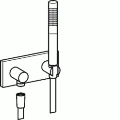 HANSA HANSAMATRIX Brause-Set Mit Wandanschlussbogen Chrom 44430100 -Bad Zubehörgeschäft s44430100 u zoom 1280x1280