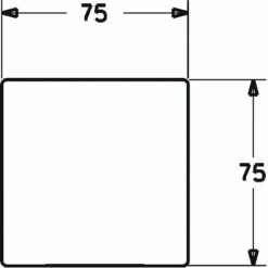 HANSA Fertigmontageset Rohrunterbrecher Rosette 75 X 75 Verchromt 44810000 -Bad Zubehörgeschäft s44810000 v zoom 1280x1280