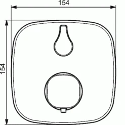 Hansa HANSALIVING Fertigmontageset Mit Funktionseinheit Brause-Thermostat-Batterie Chrom, 81139572 -Bad Zubehörgeschäft s81139572 v zoom 1280x1280