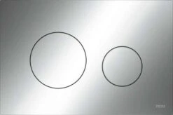 TECEloop WC-Betätigungsplatte Kunststoff Für Zweimengentechnik Chrom Glänzend 9240921